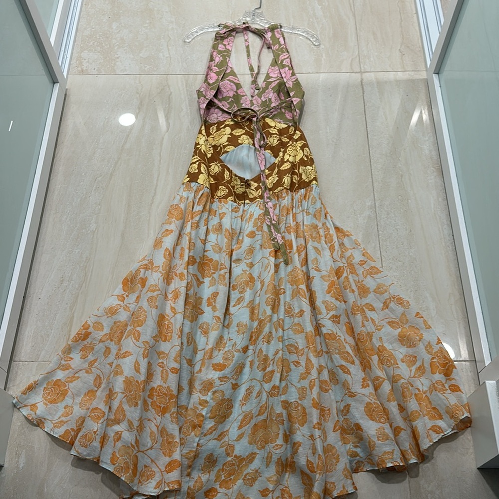 Zimmerman lovestruck multicolor linen Floral Maxi Dress - Picture 10 of 11